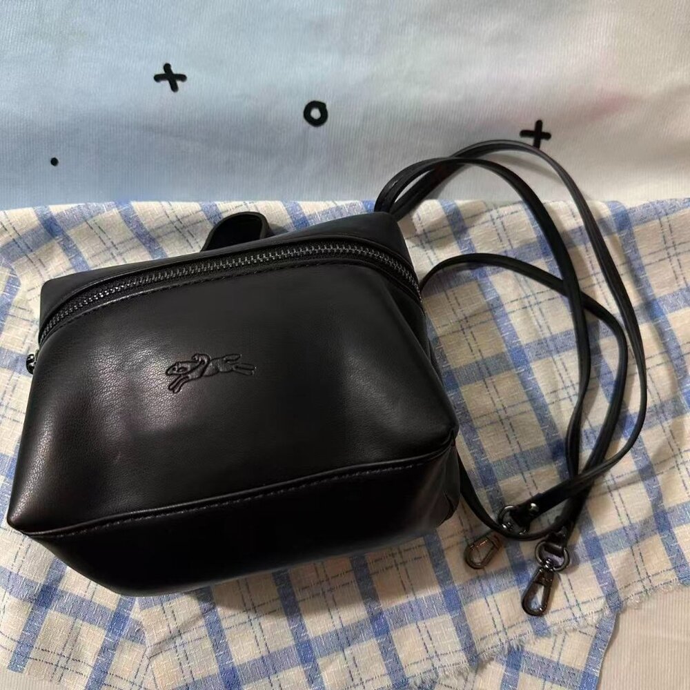 Longchamp Leather Mini Crossbody Bag